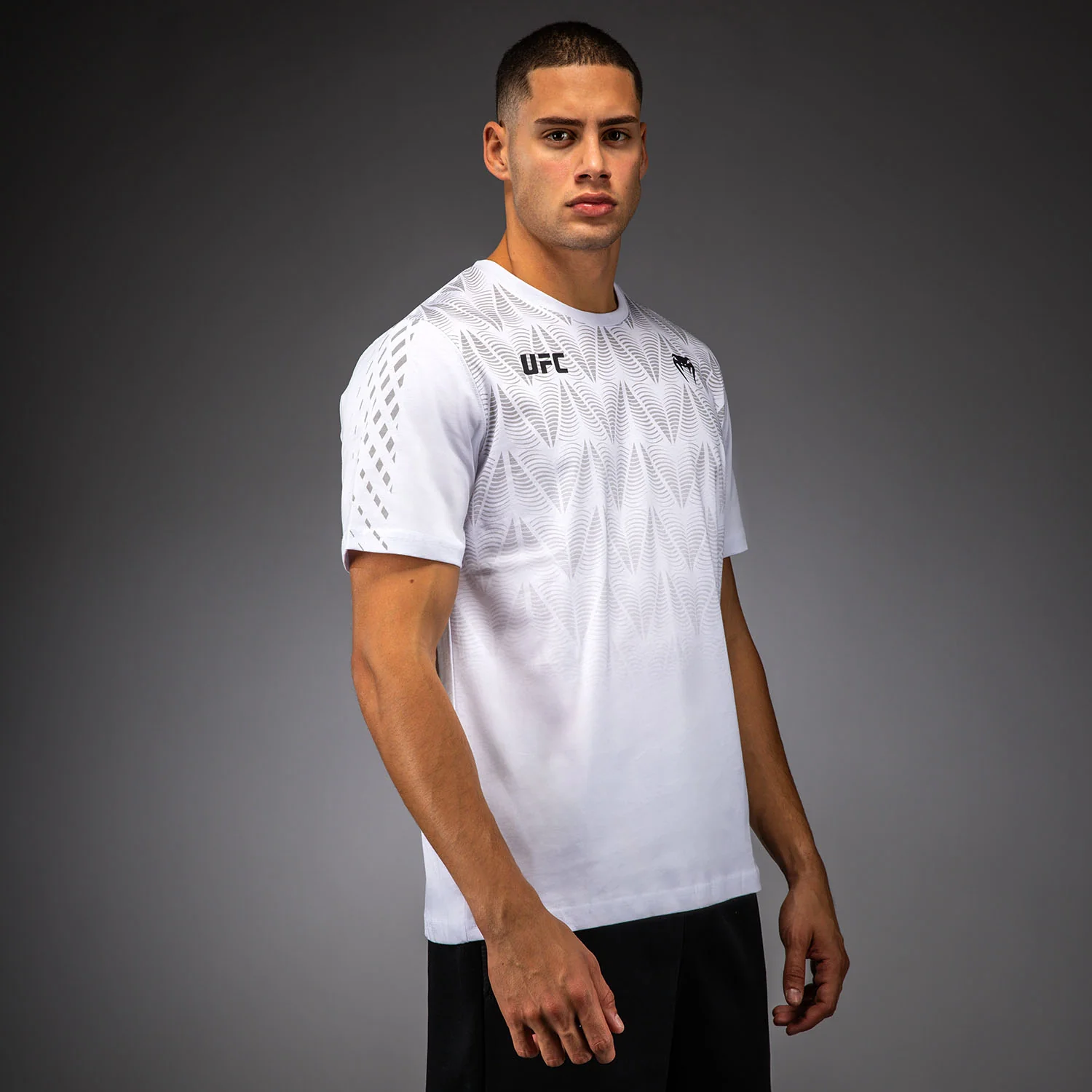 Men's UFC Zenith by Venum Replica White T-Shirt - Image 3