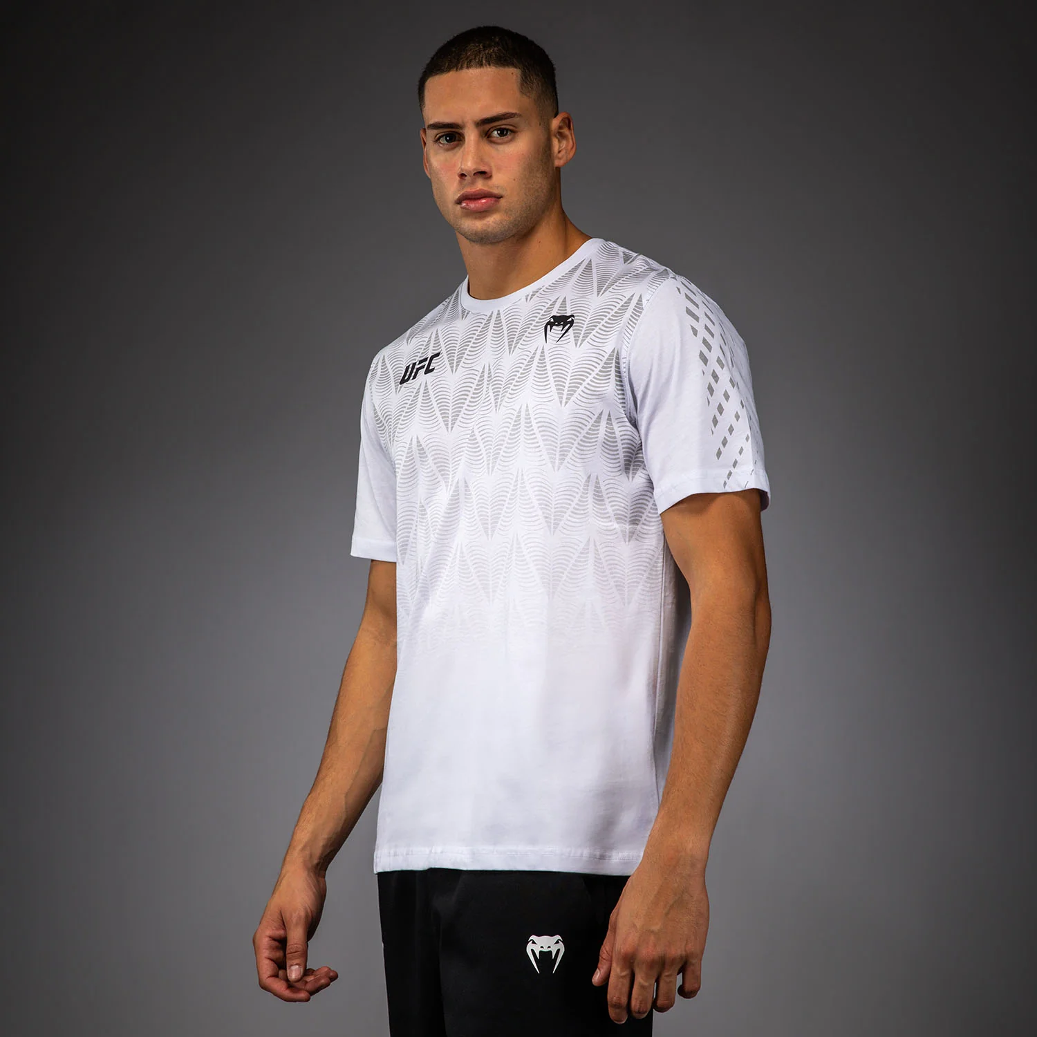 Men's UFC Zenith by Venum Replica White T-Shirt - Image 4