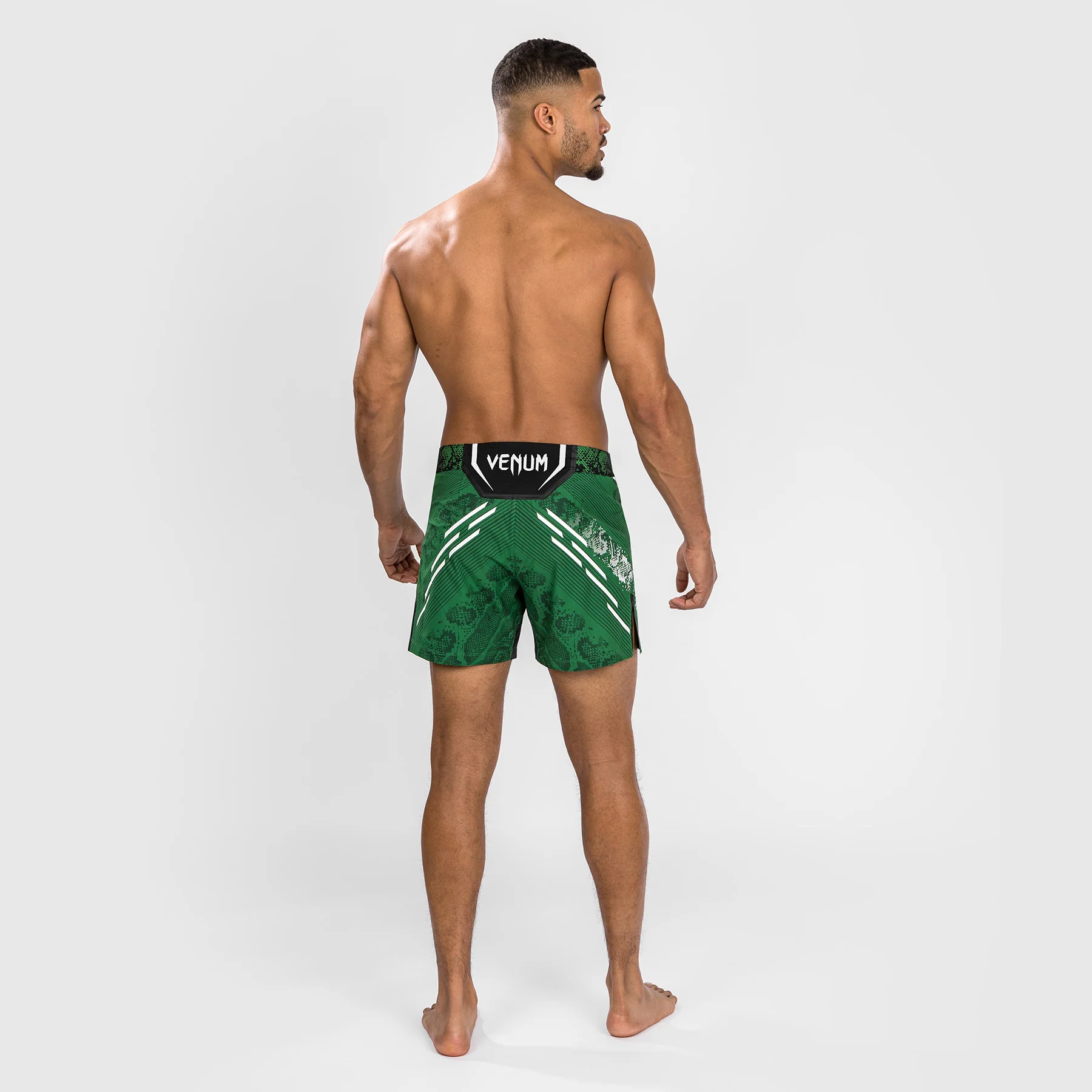UFC Adrenaline by Venum Authentic Fight Night Men's Fight Short - Short Fit - Green - Image 4