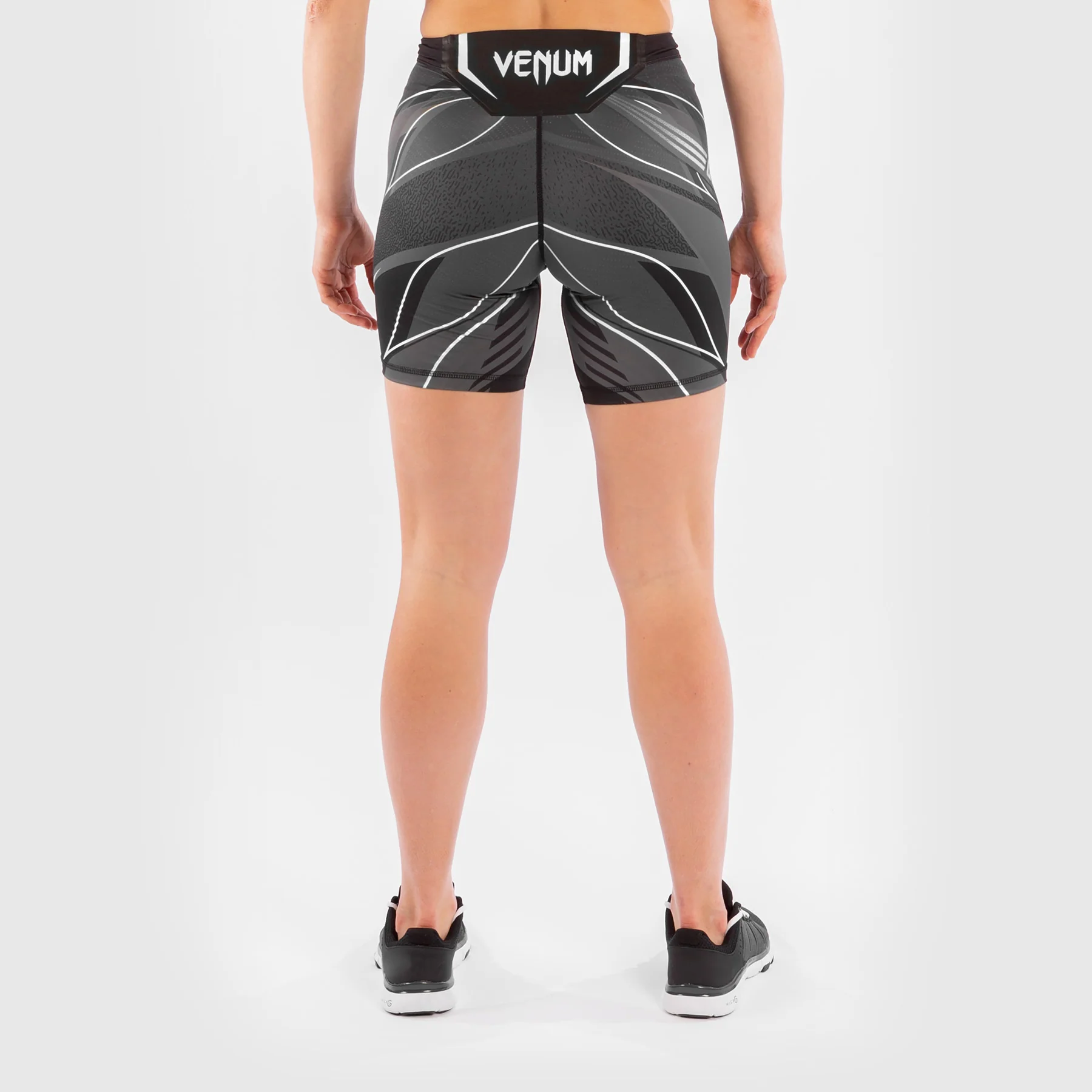 UFC Venum Authentic Fight Night Women's Vale Tudo Shorts - Long Fit - Black - Image 4