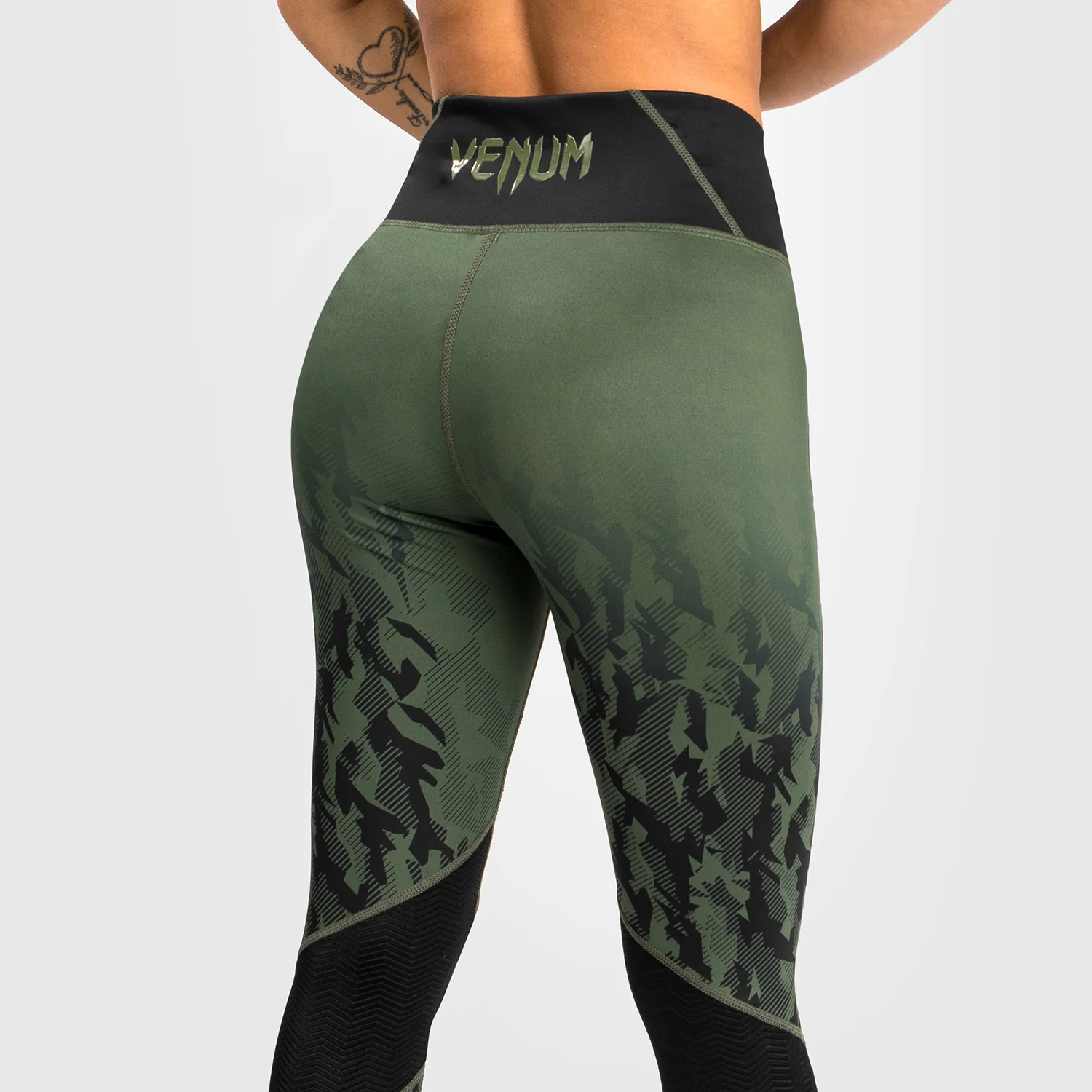 UFC Venum Authentic Fight Week Women's Performance Tight - Khaki - Image 3