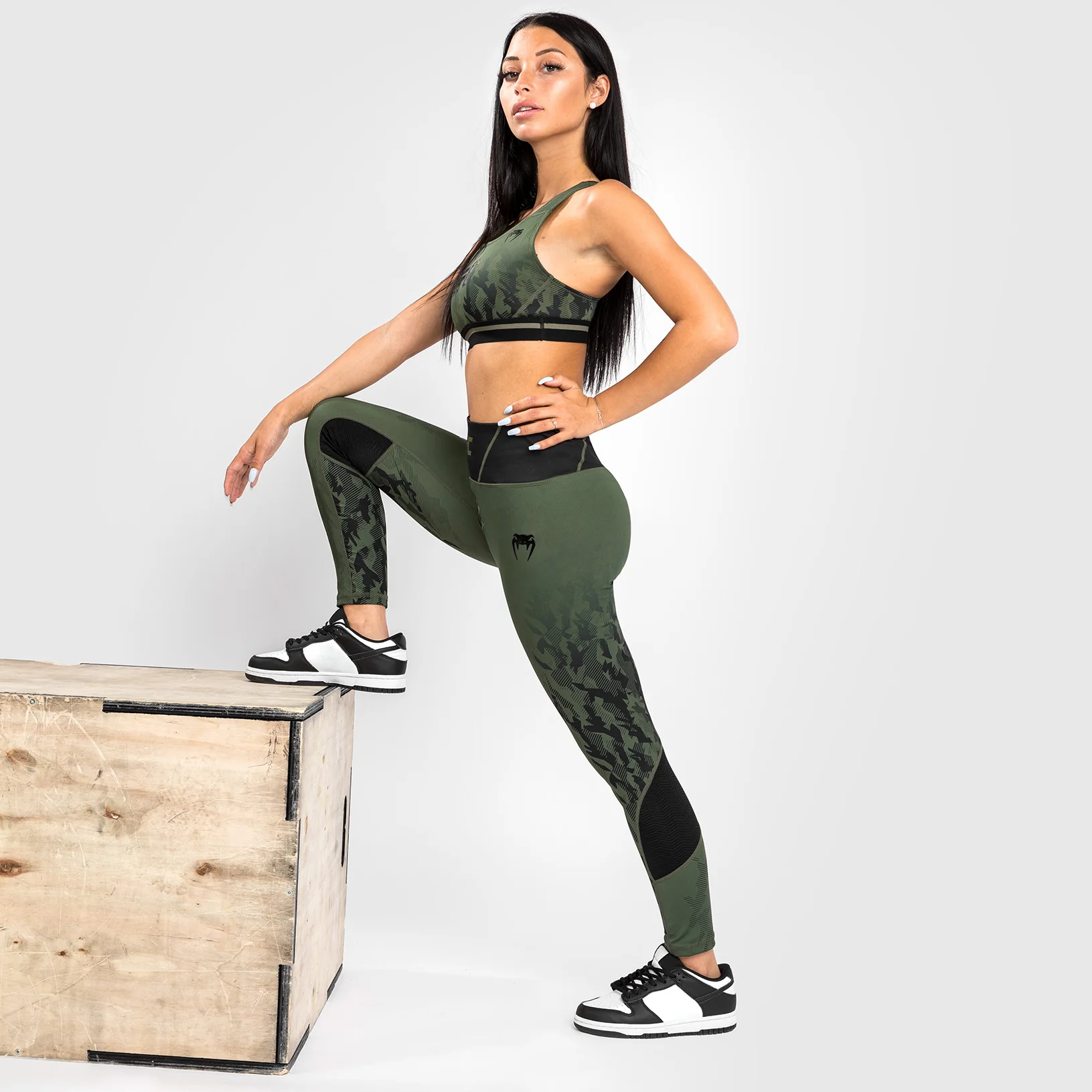 UFC Venum Authentic Fight Week Women's Performance Tight - Khaki - Image 7