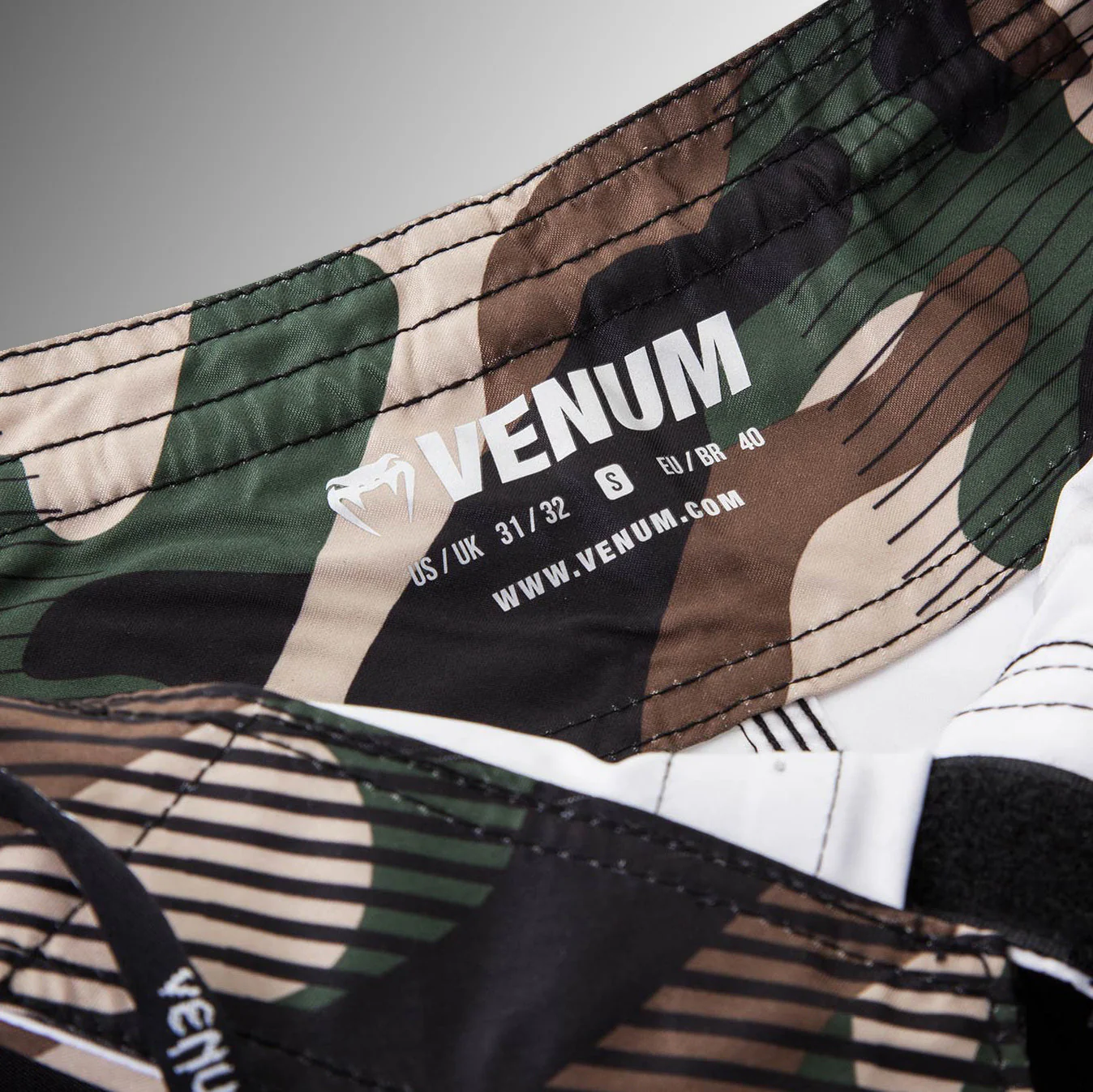 Venum Camo Hero Fightshorts - Green/Brown - Image 9
