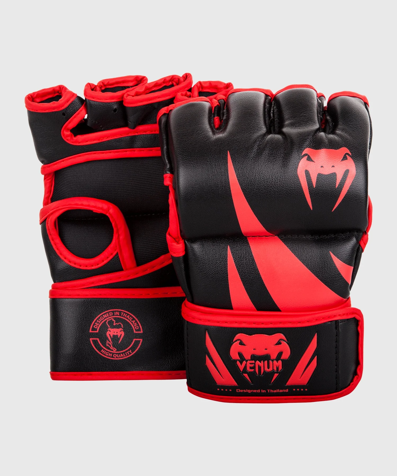 Venum Challenger MMA Gloves - Without Thumb - Black/Red - Image 6