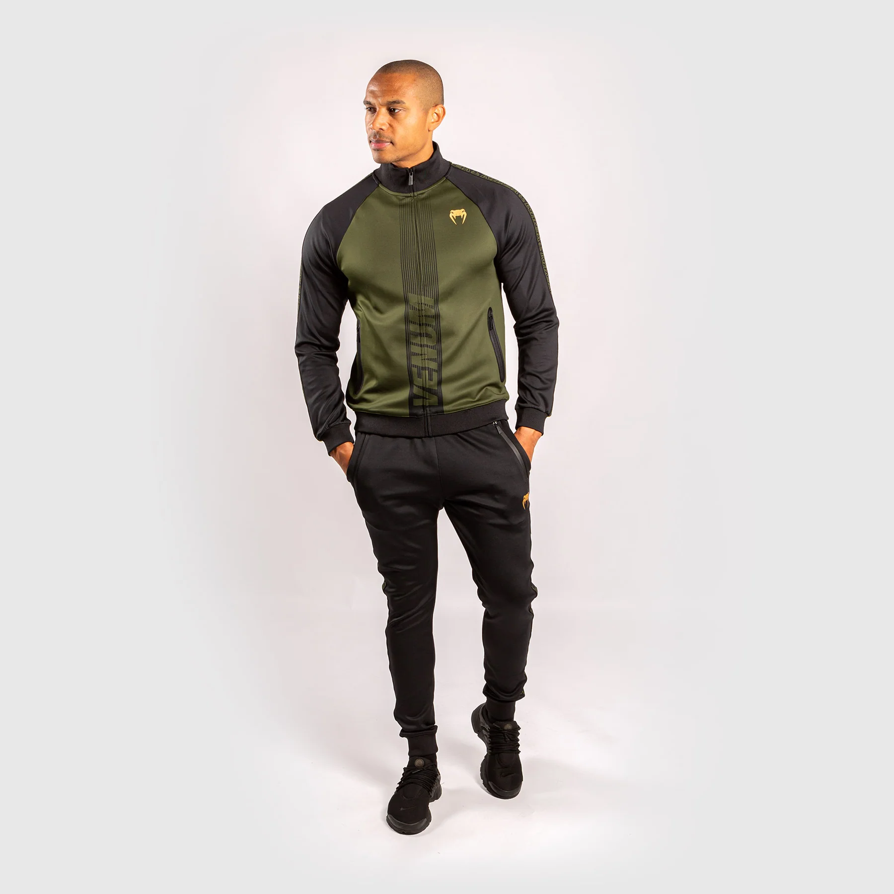 Venum Club 212 Track Jacket – Khaki/Black - Image 6
