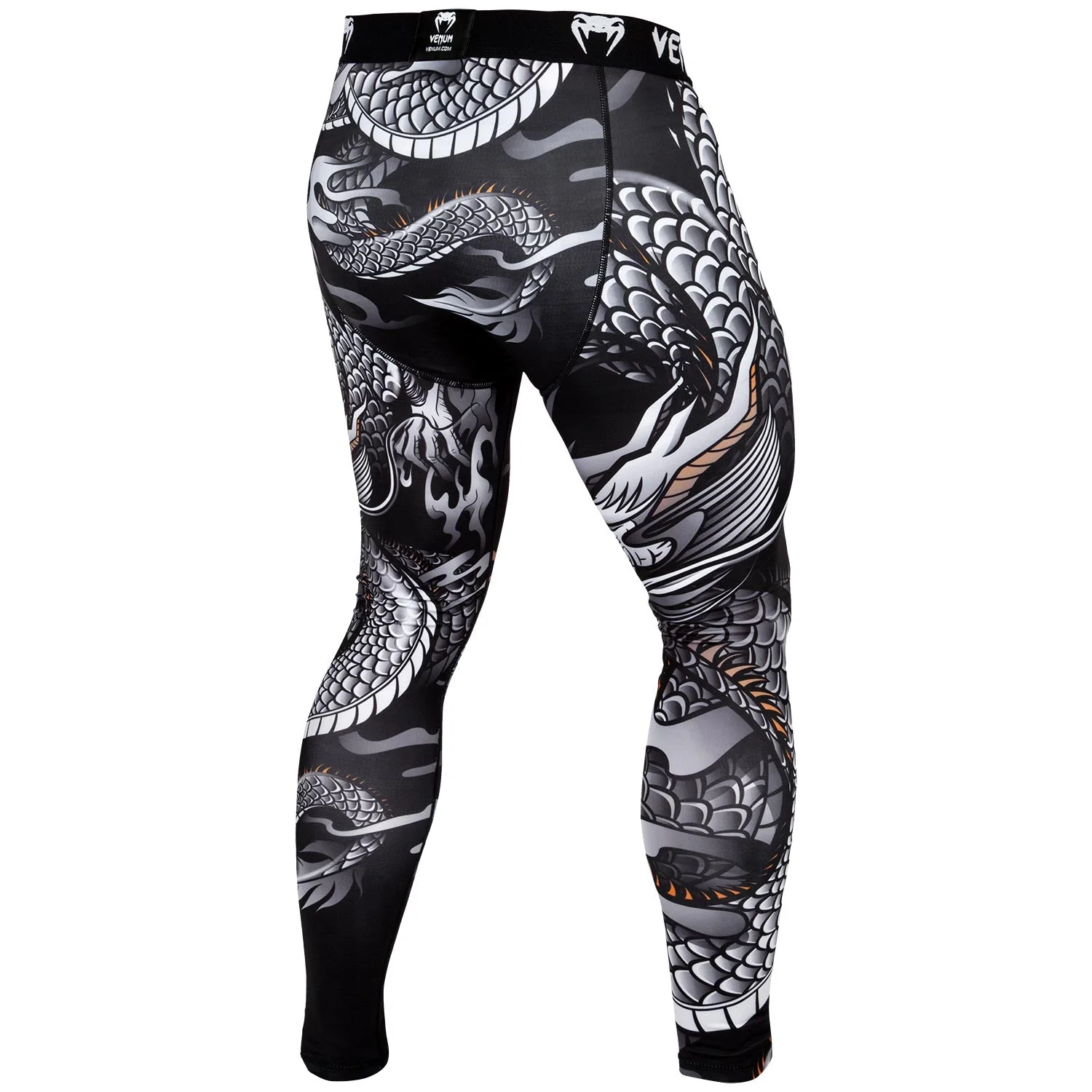 Venum Dragon's Flight Compression Tights - Black/White - Image 3