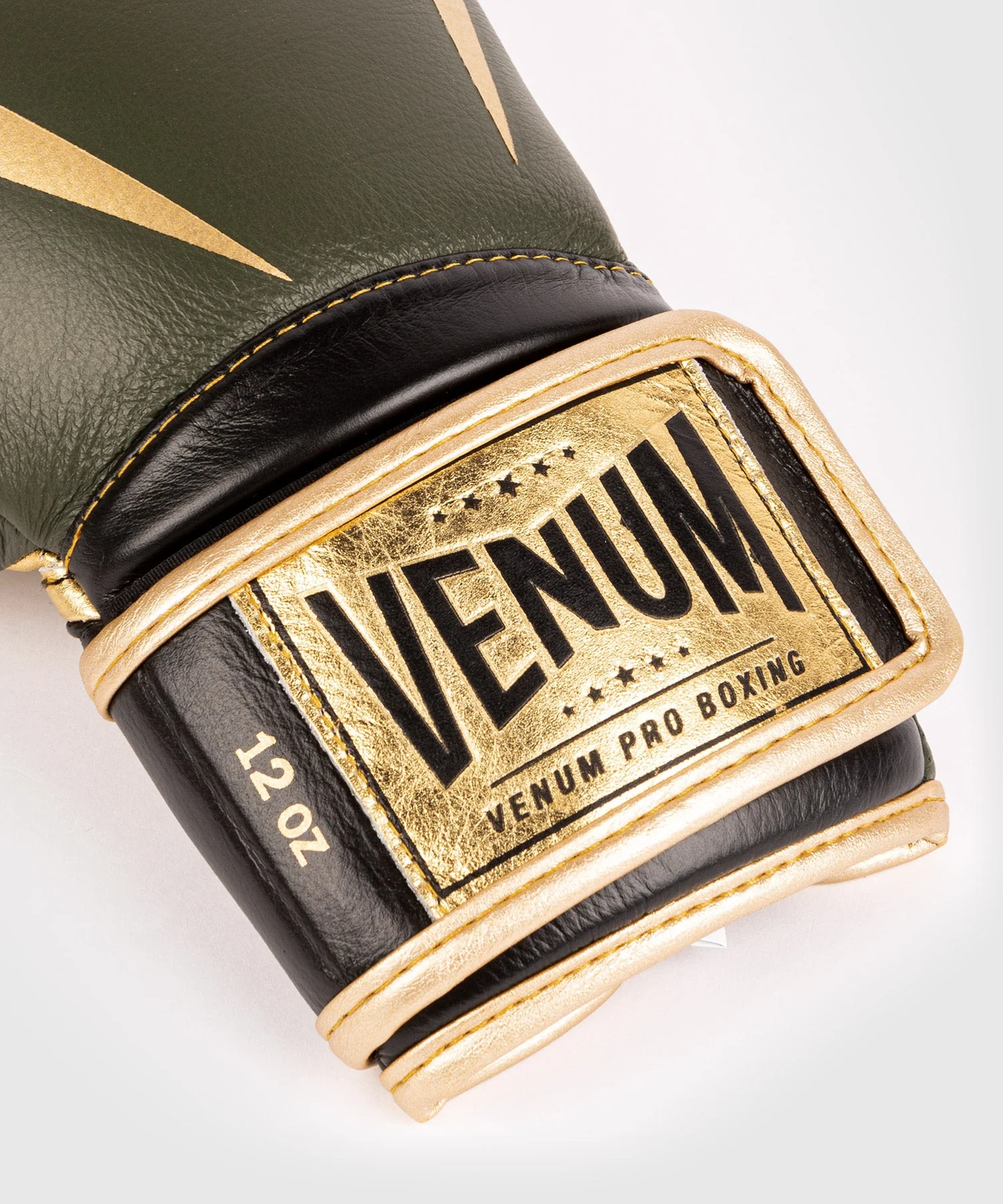Venum Giant 2.0 Pro Boxing Gloves Velcro - Khaki/Gold - Image 4
