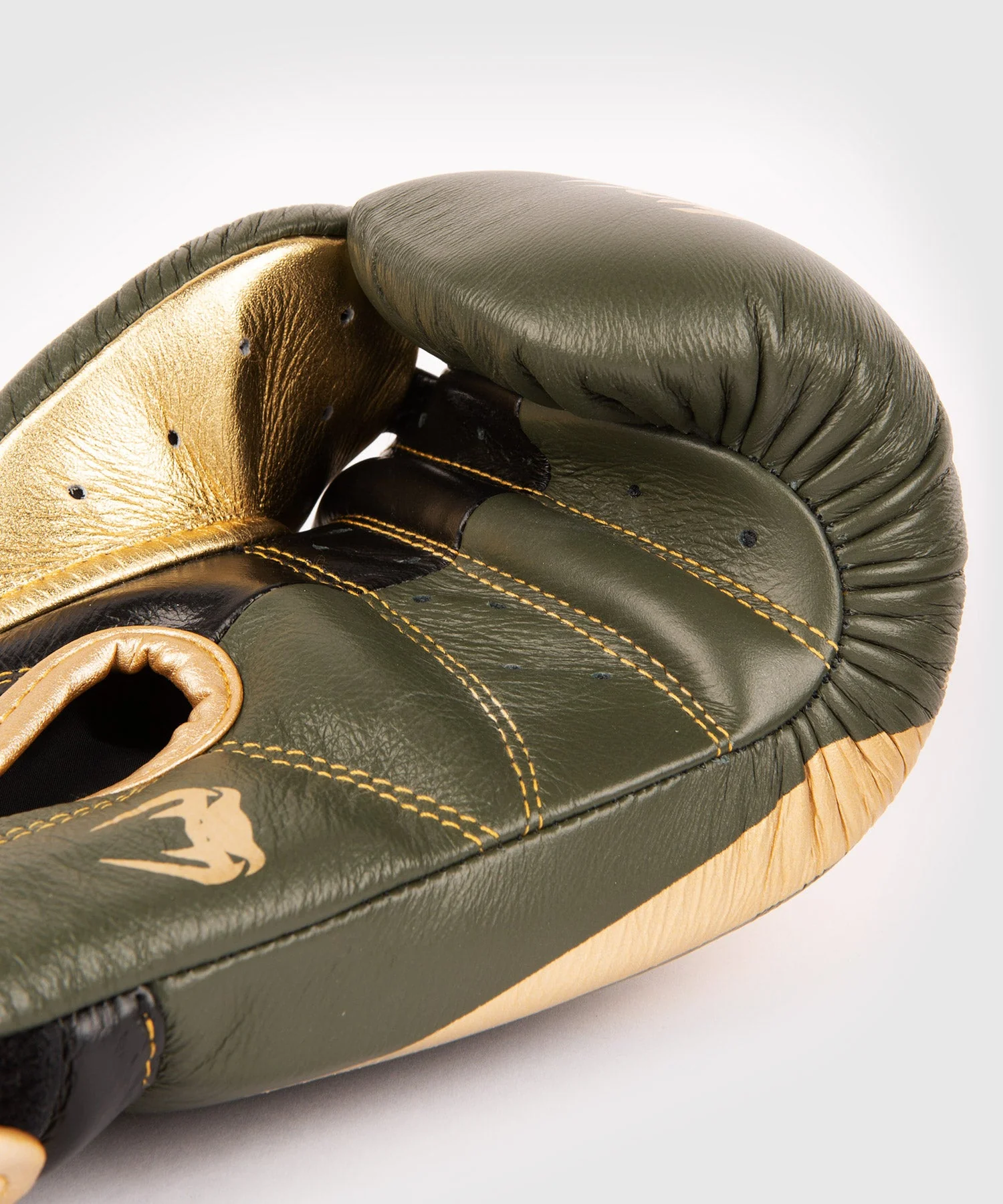 Venum Giant 2.0 Pro Boxing Gloves Velcro - Khaki/Gold - Image 6