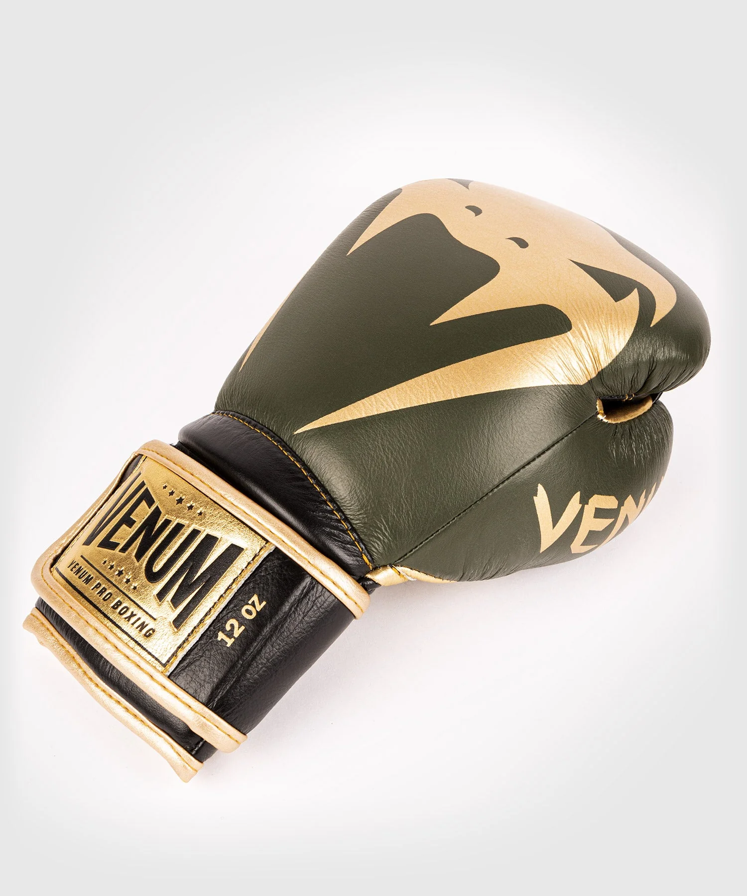 Venum Giant 2.0 Pro Boxing Gloves Velcro - Khaki/Gold - Image 7