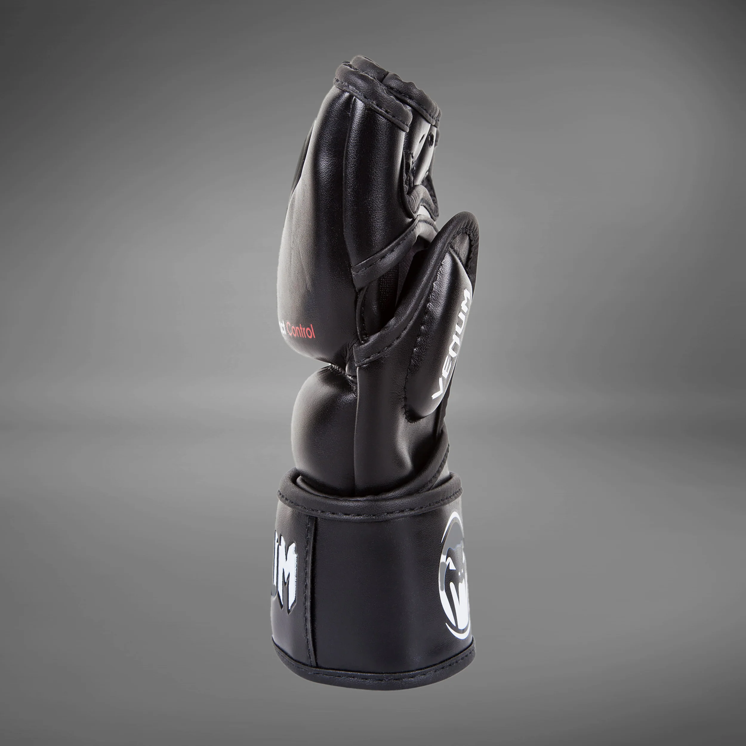 Venum Impact MMA Gloves - Skintex Leather - Black - Image 6
