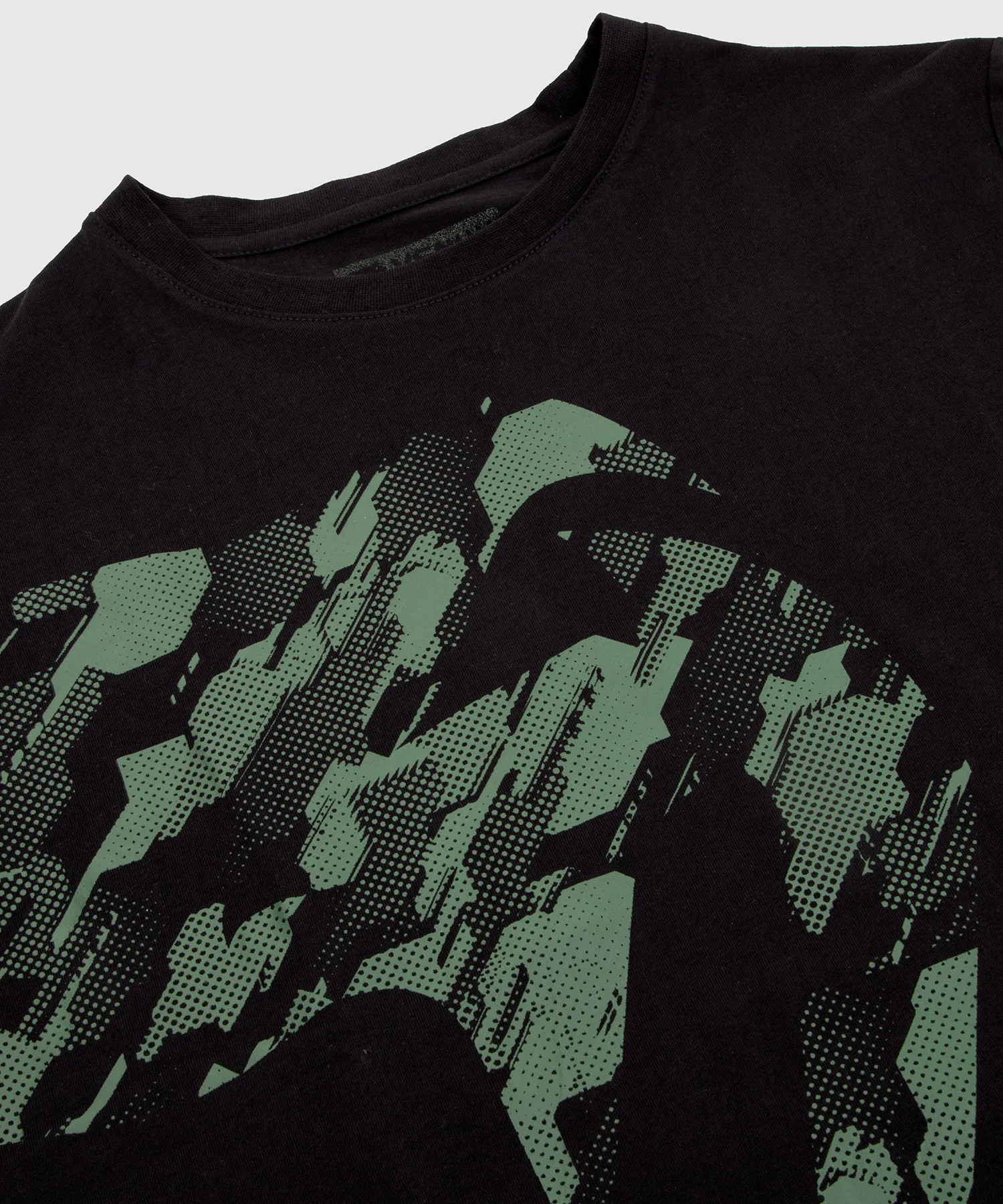 Venum Tecmo Giant T-shirt - Black/Khaki - Image 5