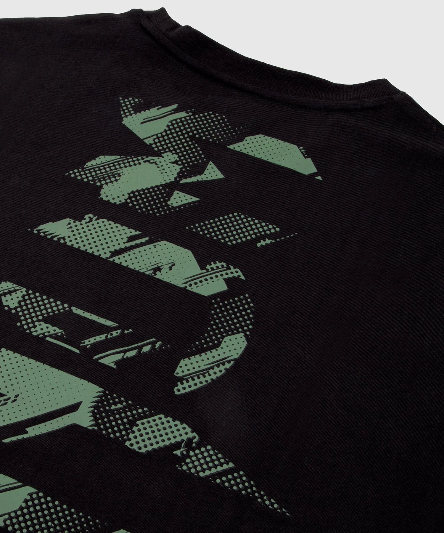 Venum Tecmo Giant T-shirt - Black/Khaki - Image 6