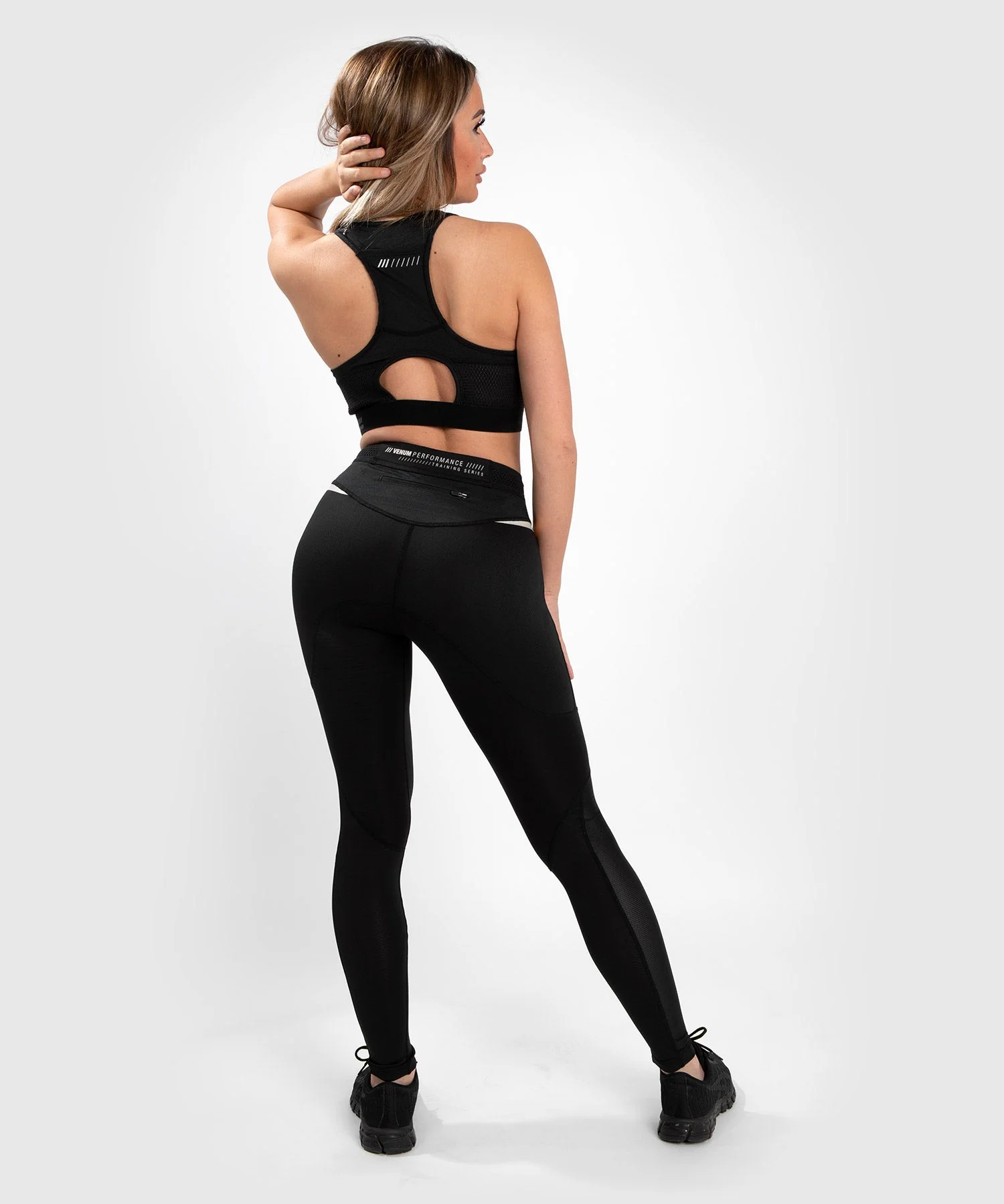 Venum Tempest 2.0 Leggings 7/8 – Black/Grey - Image 4
