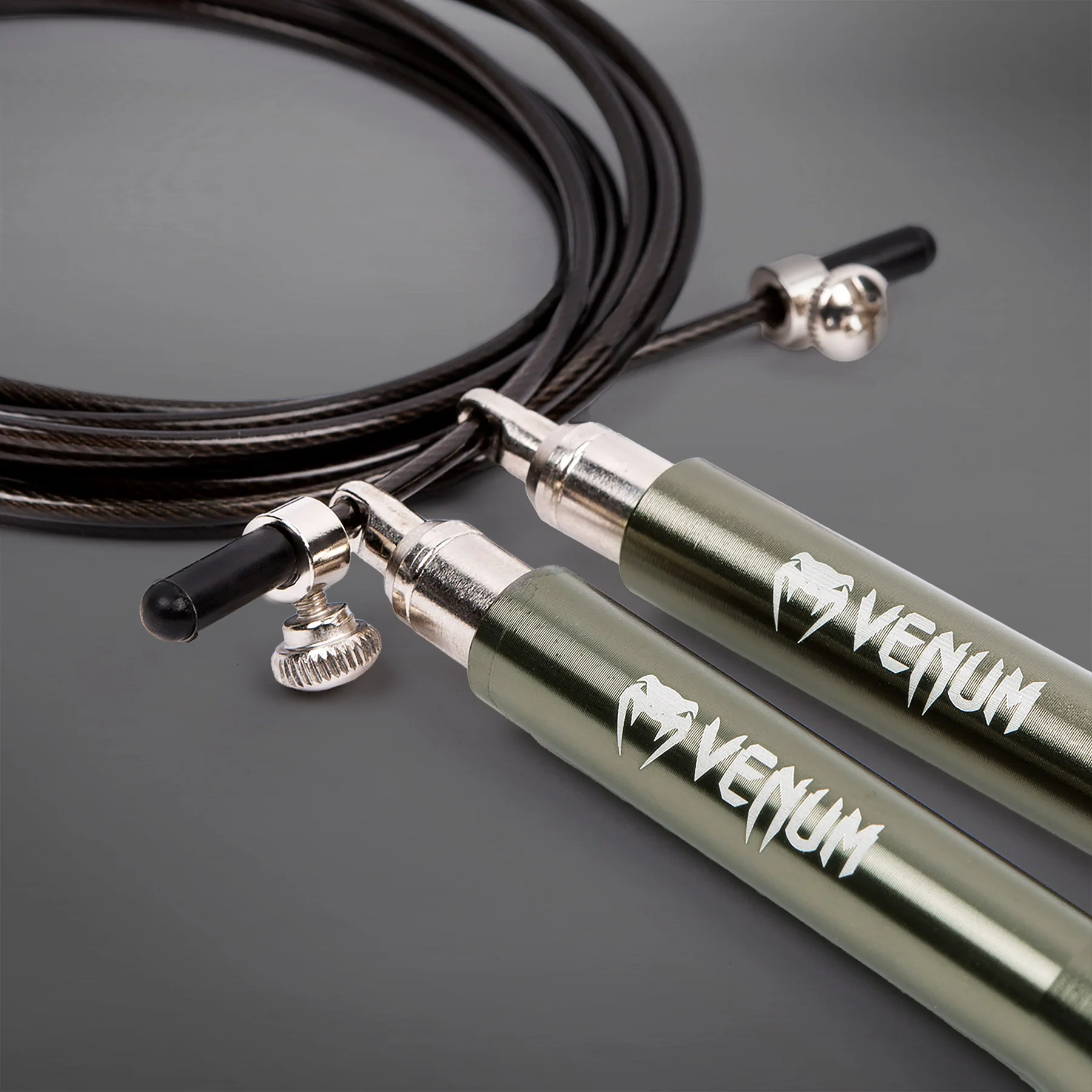 Venum Thunder Evo Jump Rope - Khaki - Image 3